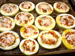 Кабачки фаршированные куриной грудкой